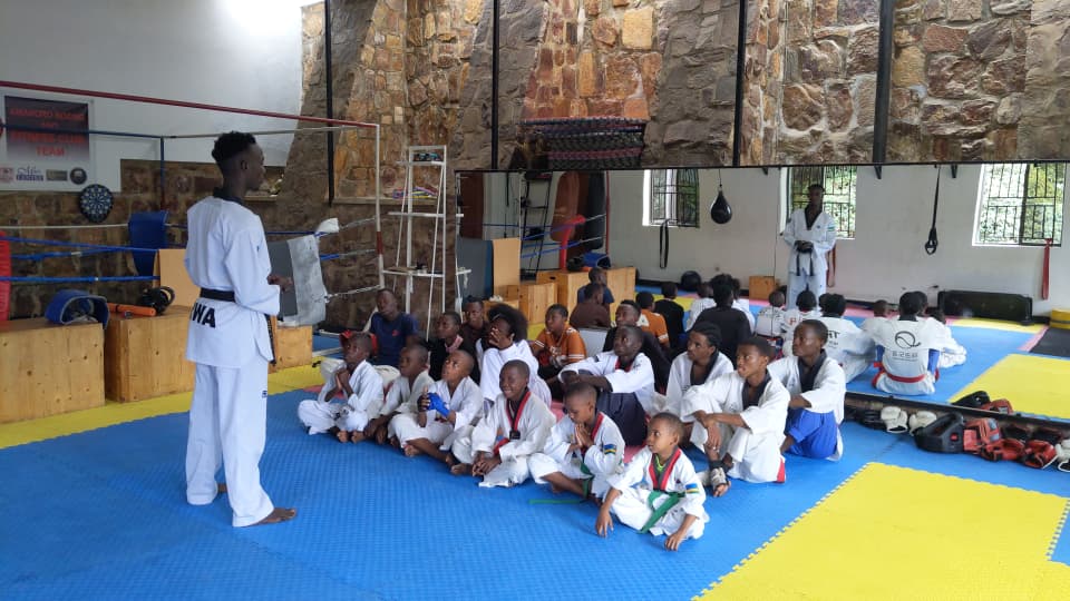 Community building at Amahoro Sports Academy