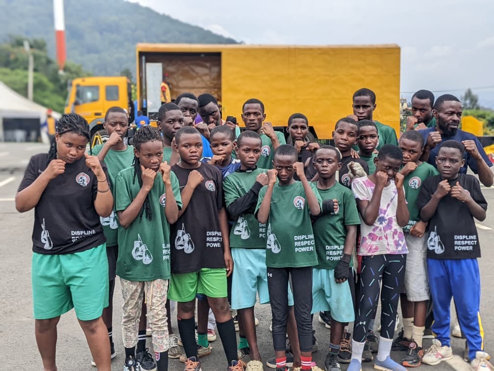 Kids at Amahoro Sports Academy
