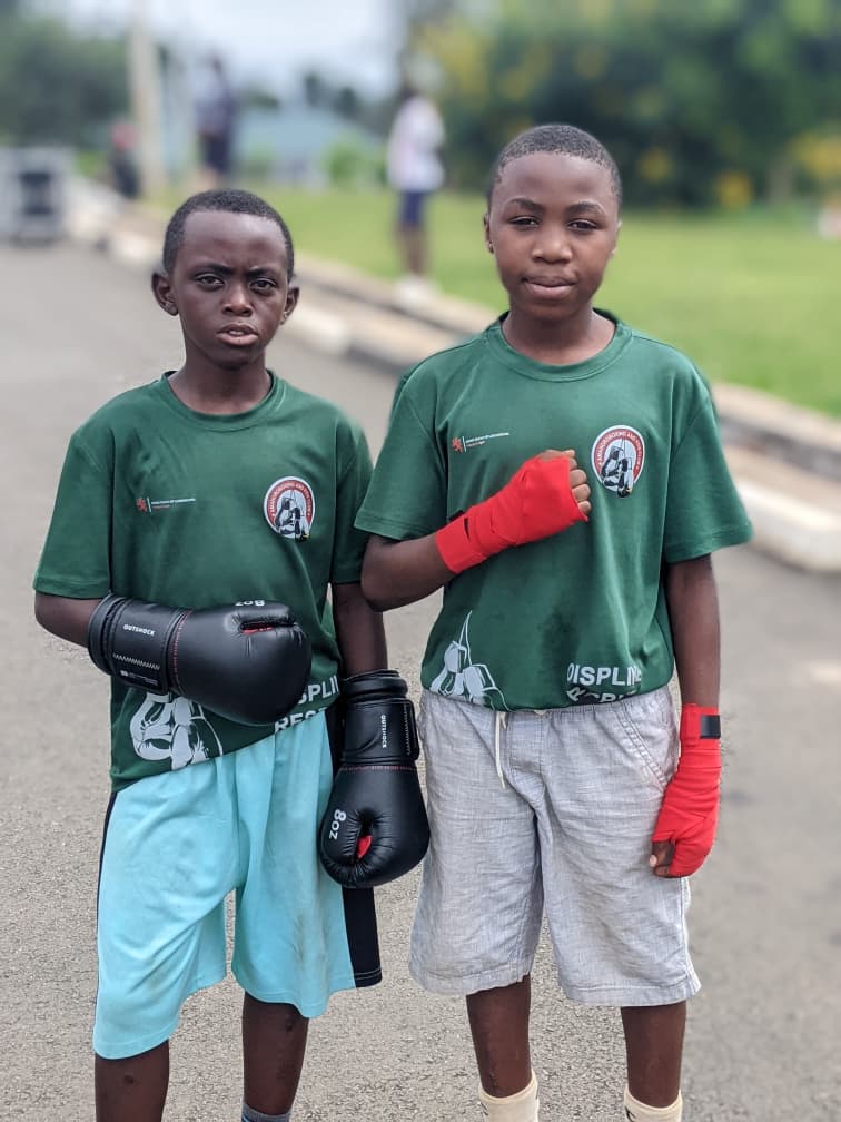Kids training at Amahoro Sports Academy